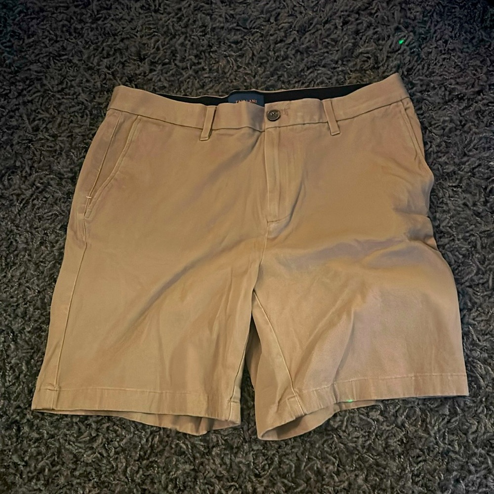 Airplane flat front khaki shorts